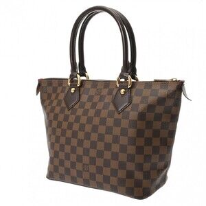 Louis Vuitton Brown Canvas Damier Handbag Saleya